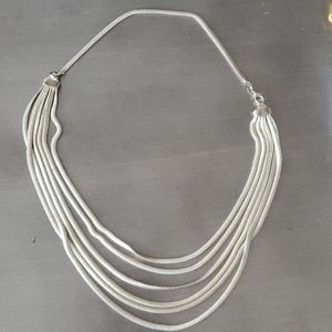 multi chain necklace.